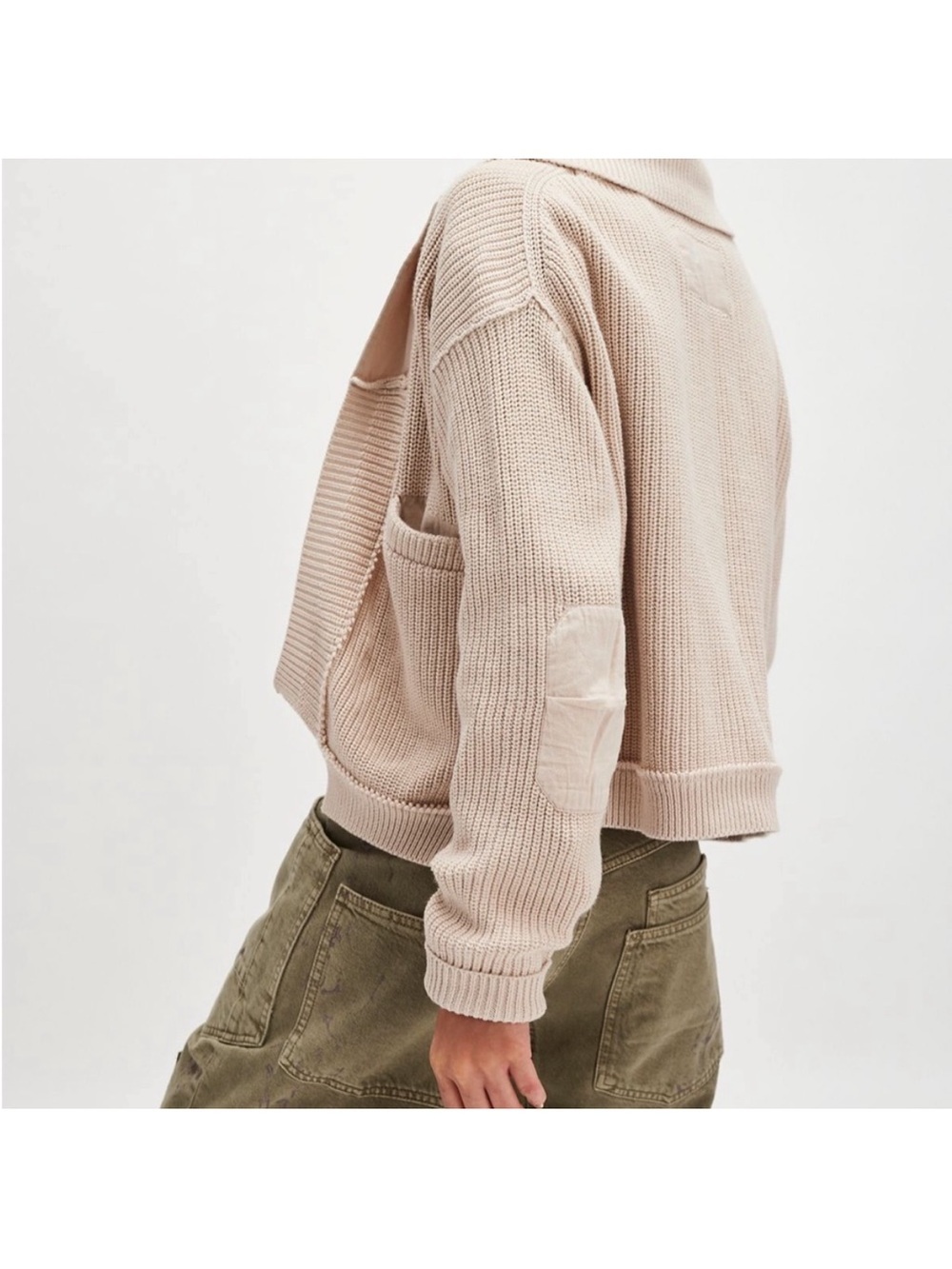 Free People We The Free Worn Thru Surplus Cardi Sweater